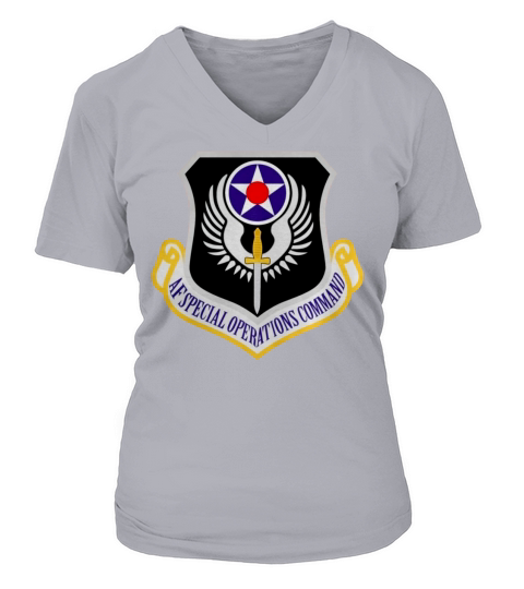Air Force Special Operations Command AFSOC Military T-Shirt V-neck T-Shirt Woman