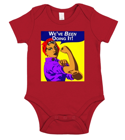 WEVE BEEN DOING IT BLACK GIRL ROSIE THE RIVETER Short Sleeve Baby One-Piece