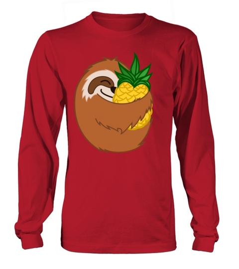 Pineapple Sloth Women's Long Sleeve