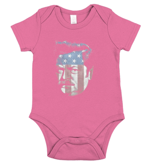 Parks and Recreation Ron Swanson Stars and Stripes Short Sleeve Baby One-Piece