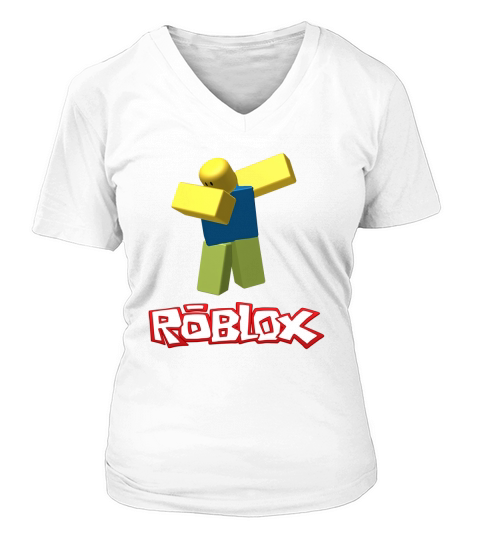Roblox Dabbing V-neck T-Shirt Woman
