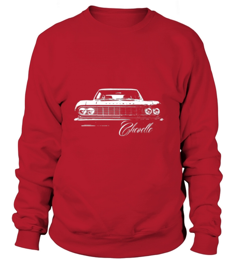 1964 Chevelle Grill View with Model Name Sweatshirt Unisex