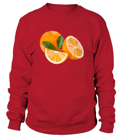 orange fruit lowpoly Women's Sweatshirt