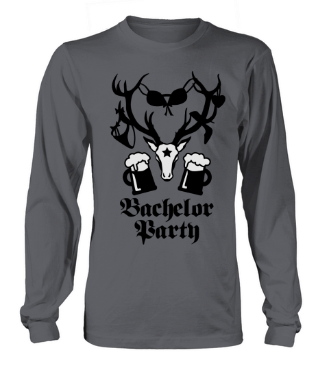 11 deer bachelor party fun funny love stag night Women's Long Sleeve
