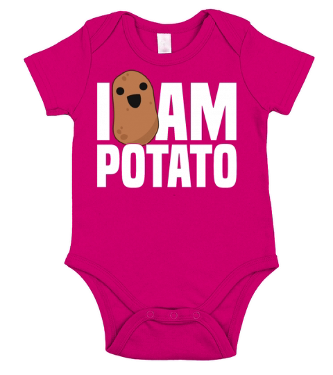 I Am Potato Food Joke for Vegetable Lovers Short Sleeve Baby One-Piece