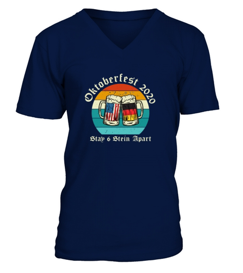 Oktoberfest 2020 6 Stein Apart Beer October Men's V-Neck T-shirt