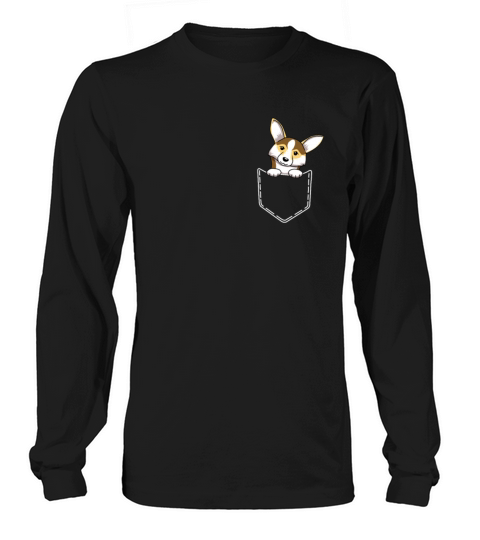 Welsh Corgi In Pocket Dog Lover Breed T-Shirt Gift Women's Long Sleeve