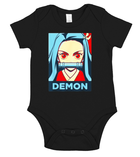 Slayer Demon Anime Art Short Sleeve Baby One-Piece