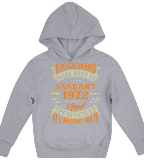 50th Birthday Gift Legends Born In Jan Kids Hoodie