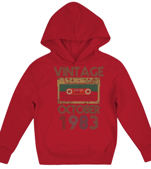 Vintage october 1983 Kids Hoodie