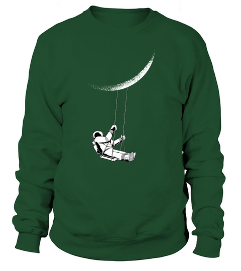 Astronaut moon swing Women's Sweatshirt
