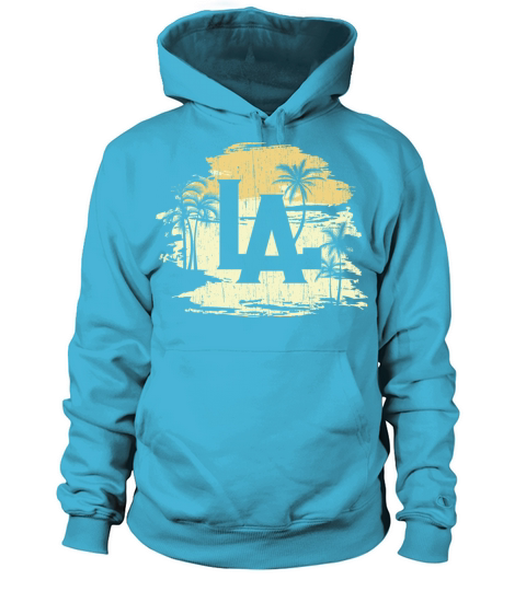 LA Los Angeles Vintage palm trees Women's Hoodie