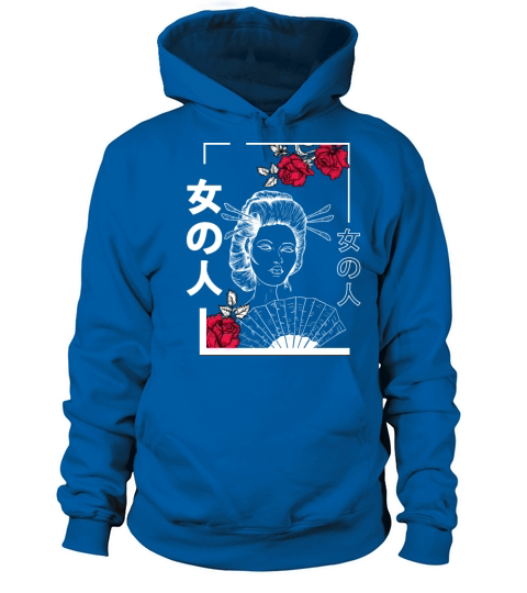 Aesthetic Japanese Art Geisha With Rose Women's Hoodie