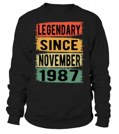 Birthday Gift November 1987 Women's Sweatshirt
