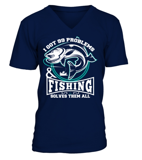 Fishing Fish Fisherman Gift Men's V-Neck T-shirt