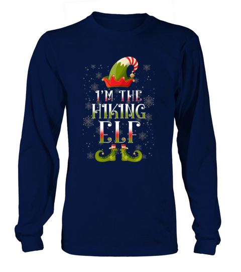 Hiking Elf Christmas Gift Men's Long Sleeve