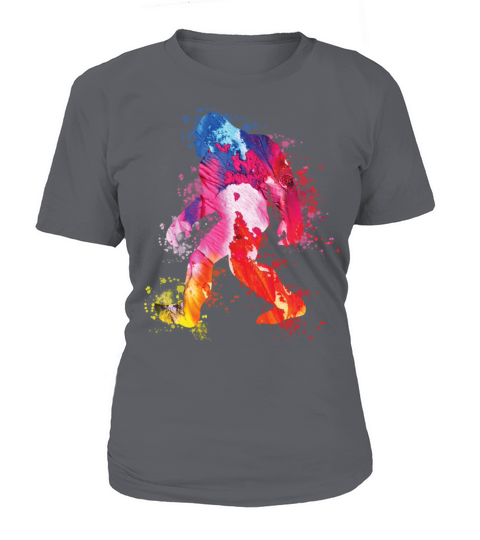 Bigfoot Color Silhouette Sasquatch Art Women's T-Shirt