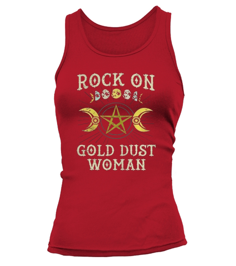 Rock on gold dust woman vintage Tank top Woman