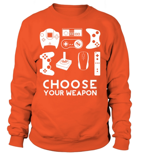 Choose your weapon gamer video game controller tee Women's Sweatshirt