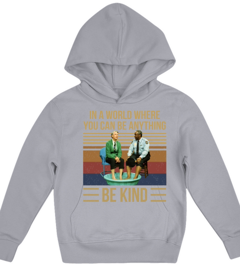 Mr Rogers gay police in a world where you can be anything be kind vintage Kids Hoodie