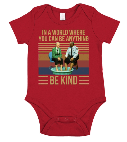 Mr Rogers gay police in a world where you can be anything be kind vintage Short Sleeve Baby One-Piece