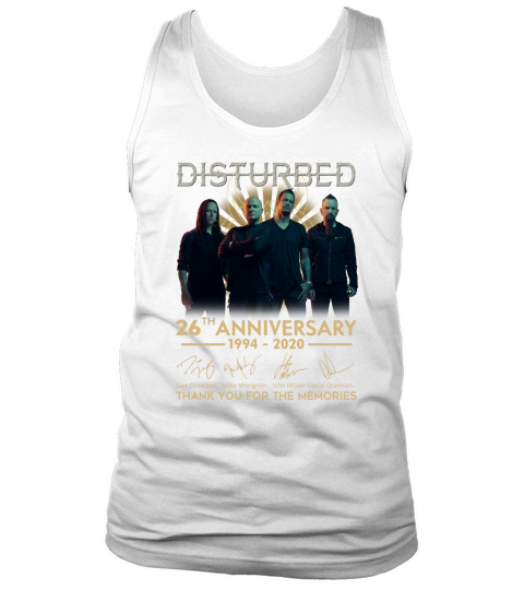 Disturbed 26th Anniversary 1994 2020 signature Tank Top Unisex