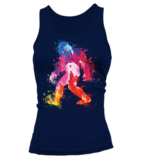 Bigfoot Color Silhouette Sasquatch Art Women's Tank Top