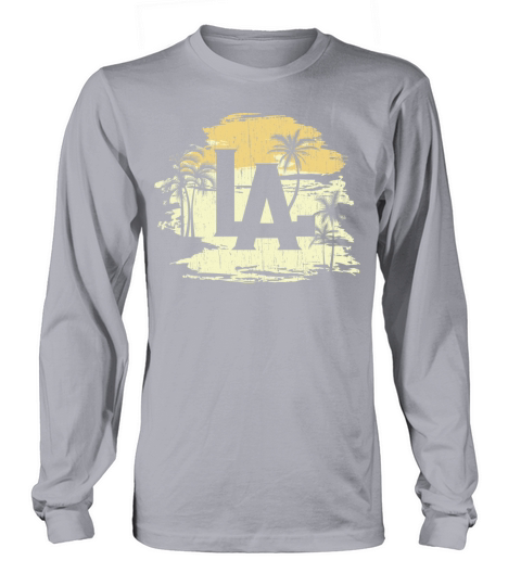 LA Los Angeles Vintage palm trees Men's Long Sleeve