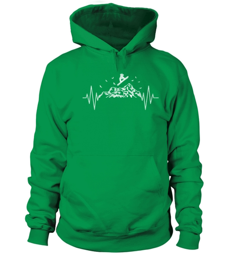 mountain sports snowboard heartbeat mountain man m Men's Hoodie