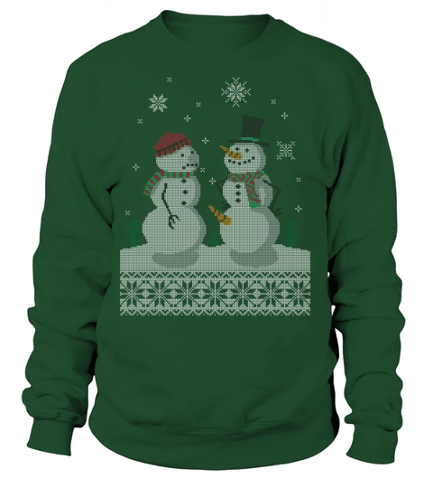 UGLY HOLIDAY SWEATER HAPPY SNOWMAN CARROT THIEF Women's Sweatshirt
