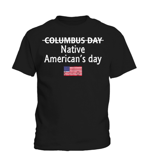 Native american day t-shirts flag america Kids T-Shirt