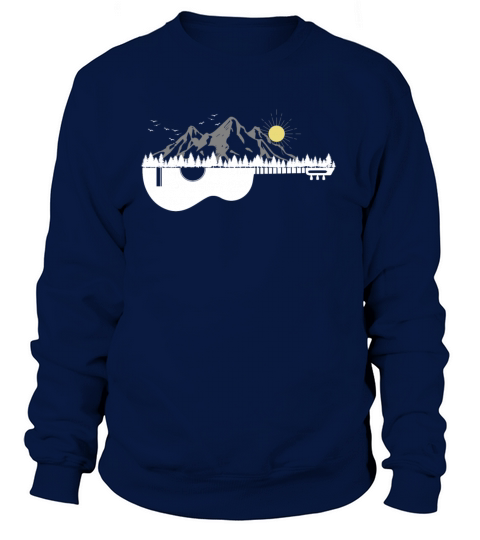 Guitar Mountains Mood Mountain Sports Moon Ski Women's Sweatshirt