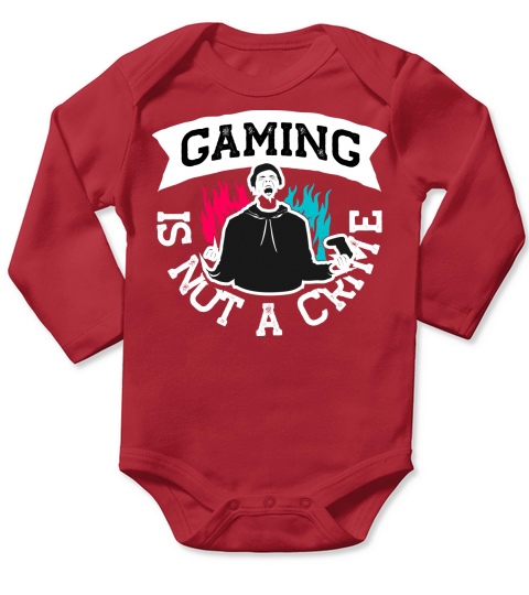 Gaming is not a Crime Long Sleeve Baby One-Piece