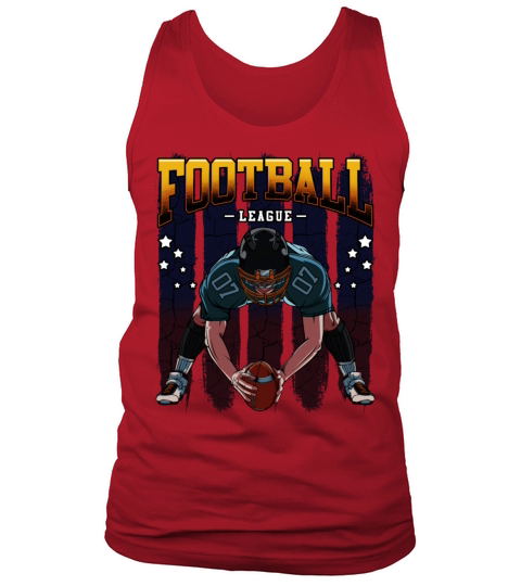 Cool American Football Player Trendy Team Sports Men's Tank Top
