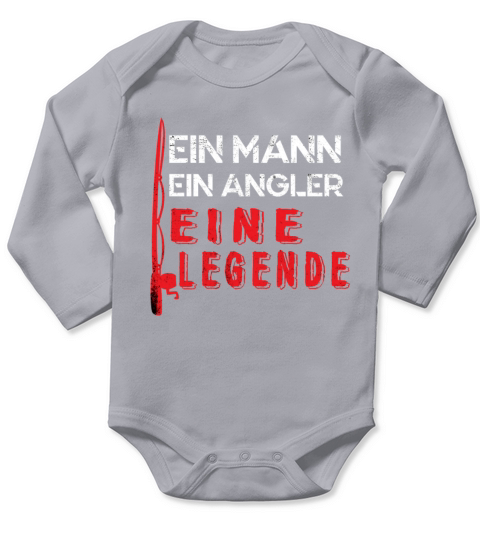 Fishing Angling Fish Fisher Fisherman Angler Gift Long Sleeve Baby One-Piece