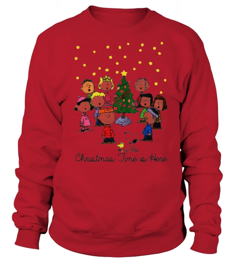 The Peanuts Gang christmas time is here Sweatshirt Unisex