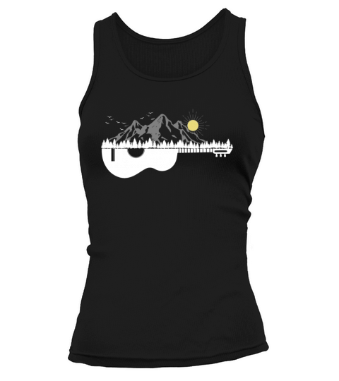 Guitar Mountains Mood Mountain Sports Moon Ski Women's Tank Top