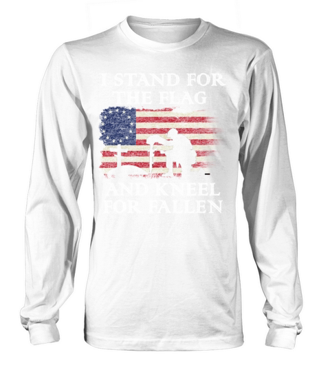 I Stand For The Flag Kneel For The Fallen - cross Men's Long Sleeve