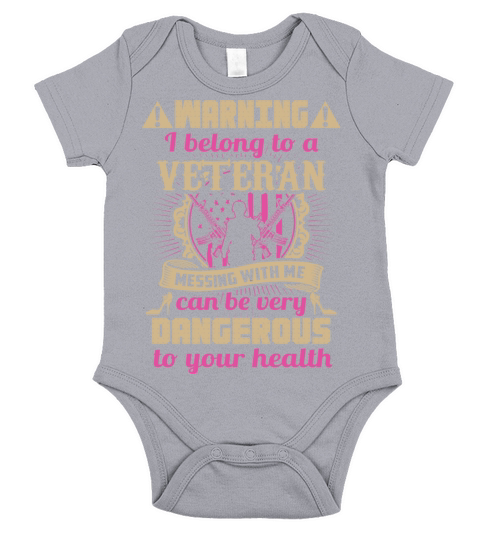 Veteran wife - Veteran wife - i belong to a vete Short Sleeve Baby One-Piece