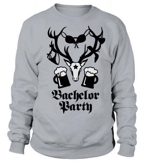 11 deer bachelor party fun funny love stag night Men's Sweatshirt