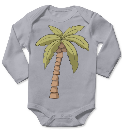palm Long Sleeve Baby One-Piece