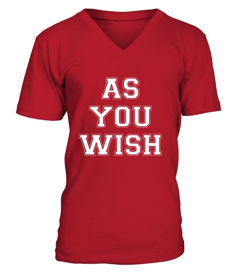 As you wish Sub Submissive Slave Servant devotion Men's V-Neck T-shirt