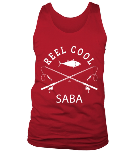 Reel Cool Saba Grandpa Funny Fisher Fathers Day Men's Tank Top