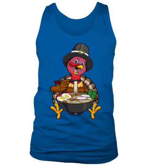 Thanksgiving Turkey Ramen Noodles Kawaii Anime Jap Men's Tank Top