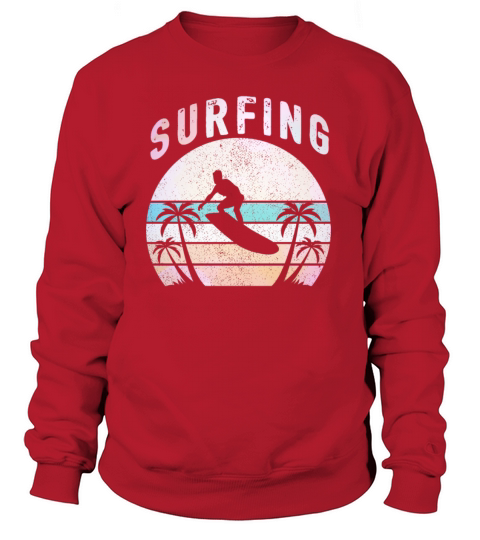 Surfing Surfer Gift Wave Surfboard surf Women's Sweatshirt