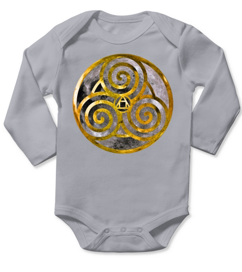 Moon Swirls Long Sleeve Baby One-Piece