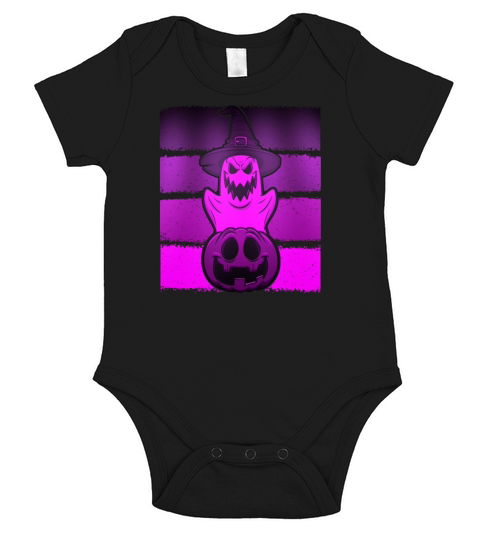 Halloween Ghost Pumpkin Funny ghosts Short Sleeve Baby One-Piece