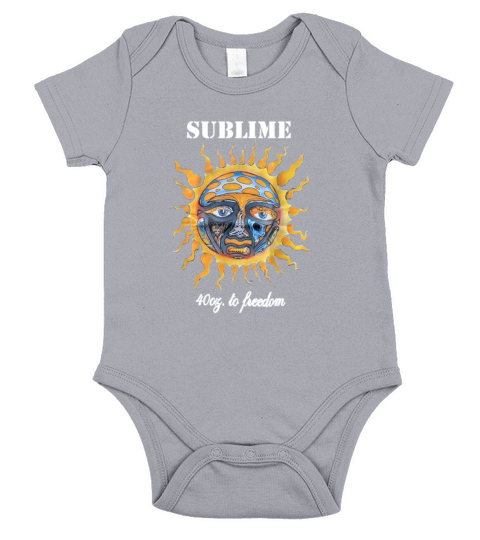 Officially Licensed Vintage Sublime Gift For Women Men Short Sleeve Baby One-Piece