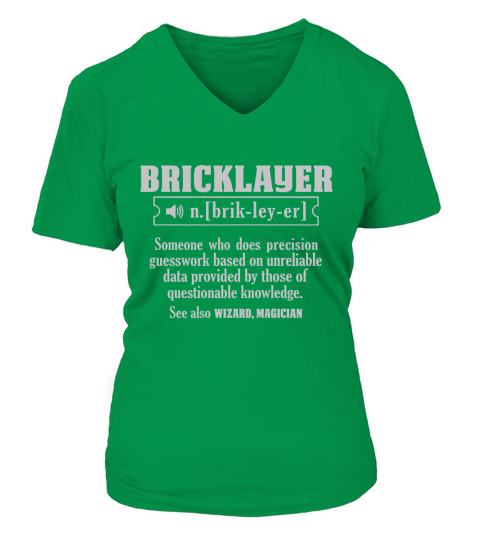 AWESOME BRICKLAYER SHIRT V-neck T-Shirt Woman