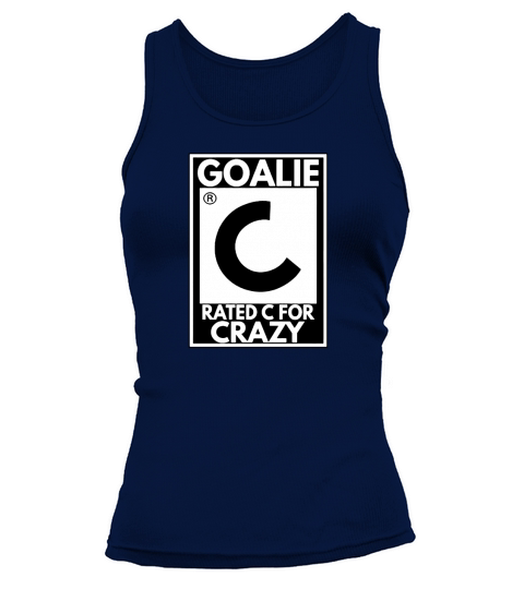 Goalie Rated C for Crazy Hockey Tank top Woman